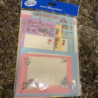 ディズニー(Disney)のディズニー 手書き風  レターセット(ノート/メモ帳/ふせん)