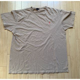 ポロラルフローレン(POLO RALPH LAUREN)のRalph LaurenTシャツ ベージュ 赤 ワンポイント ビッグサイズ(Tシャツ/カットソー(半袖/袖なし))