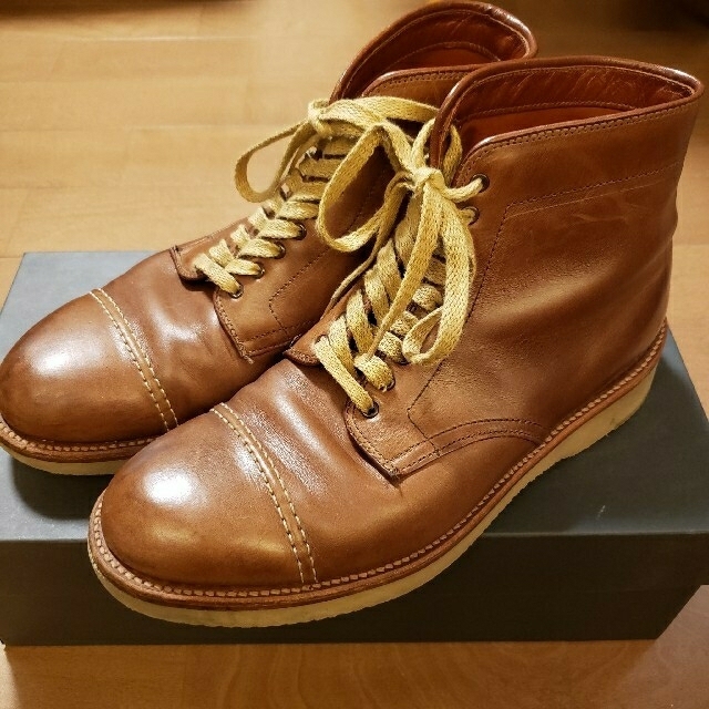 ブーツAlden ブーツ 8D Leather Soul×Self Edge