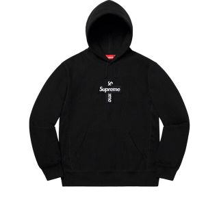 シュプリーム(Supreme)のSupreme Cross Box Logo Hooded  Black L(パーカー)