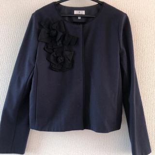 ランバンオンブルー(LANVIN en Bleu)のランバンオンブルー　ジャケット　お値下げ致しました(ノーカラージャケット)