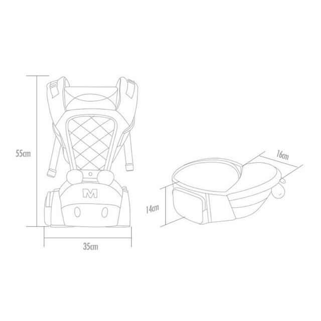 Disney(ディズニー)のvbb様専用 ディズニー ミニー ヒップシート 抱っこ紐 キッズ/ベビー/マタニティの外出/移動用品(抱っこひも/おんぶひも)の商品写真