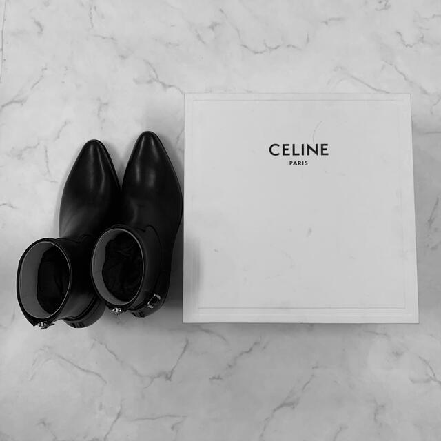 CELINE 19ss 60mm heel バックジップブーツブーツ