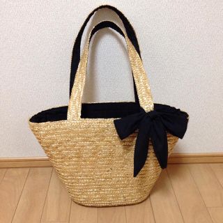 ★シンプルなかごバッグ★(かごバッグ/ストローバッグ)
