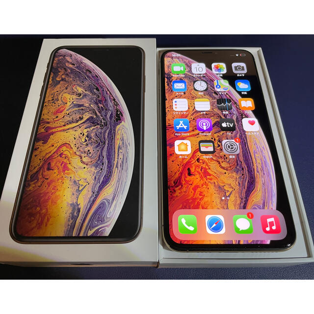 iPhone XS Max SIMフリー ゴールド 64gb