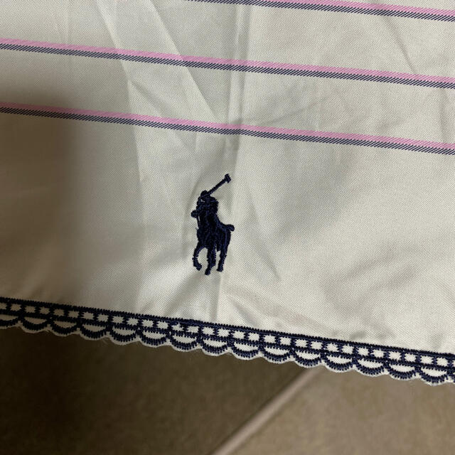 POLO RALPH LAUREN(ポロラルフローレン)の新品未使用ラルフローレン折りたたみパラソル雨天兼用遮熱遮光ストライプマーク付き レディースのファッション小物(傘)の商品写真