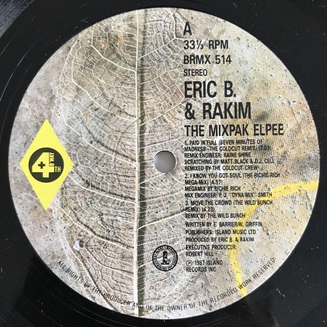 ヴァイナルEric B. & Rakim-Paid In Full The Mixpak