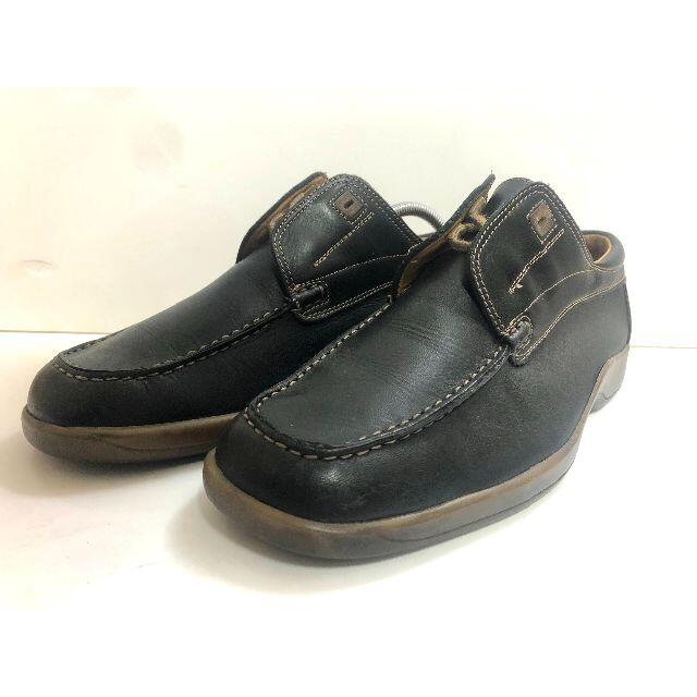 BALLY バリー ドライビングシューズ レザー 黒 25.5cm