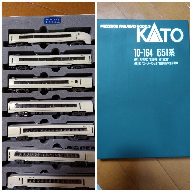 KATO`(カトー)のKATO 651系　スーパーひたち　7両　通電確認済 エンタメ/ホビーのおもちゃ/ぬいぐるみ(鉄道模型)の商品写真