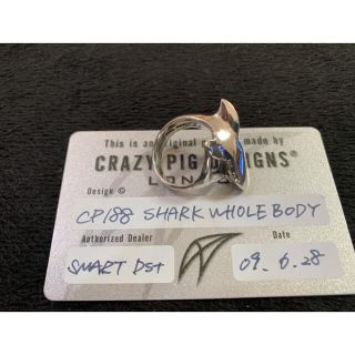 クレイジーピッグ(CRAZY PIG)の【ギャラ付】CRAZY PIGシャーク ホール ボディ リング 18号(リング(指輪))