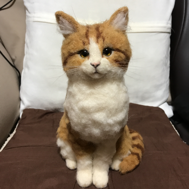 コブ 羊毛フェルト ハンドメイド オーダー  猫ちゃん