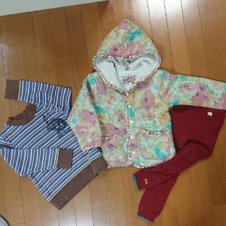 ハッカキッズ(hakka kids)のhakka kids110㎝ 3点セット❇️お値下げ❗(ジャケット/上着)