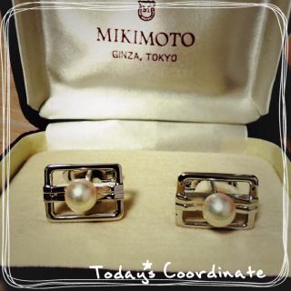 ミキモト(MIKIMOTO)の本物❇︎ミキモト真珠❇︎カフスボタン(カフリンクス)