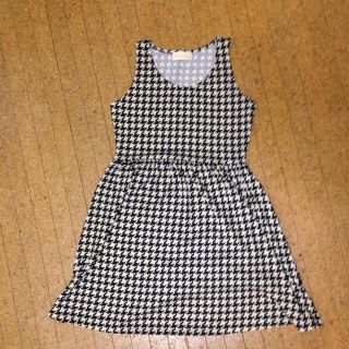 ダブルクローゼット(w closet)のw closet  千鳥柄ワンピース(ひざ丈ワンピース)