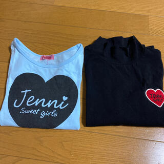 ジェニィ(JENNI)のjenni  長袖　Tシャツ　2枚組　130cm(Tシャツ/カットソー)