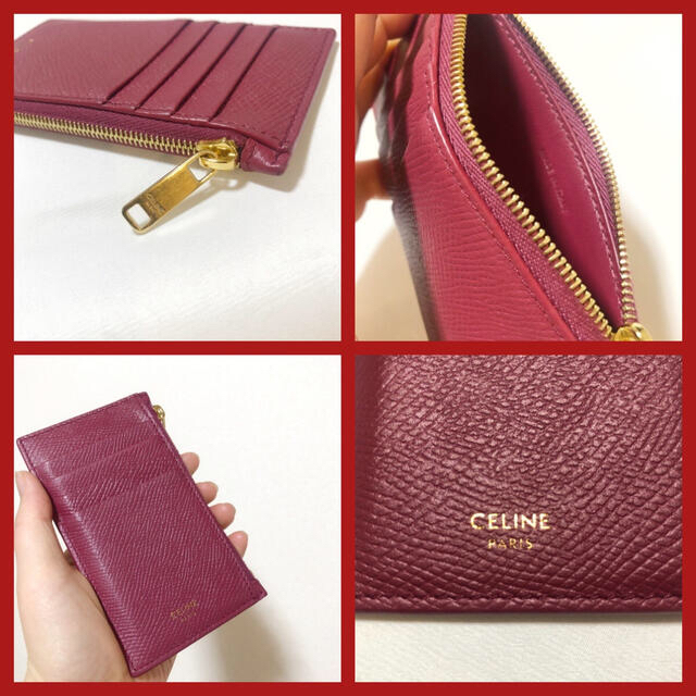 celine(セリーヌ)のmayuma様人気 美品 セリーヌ レザーカードケース 定期入れ 小銭入れ パス レディースのファッション小物(パスケース/IDカードホルダー)の商品写真