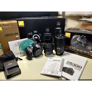 ニコン(Nikon)の[CH様専用] D5300 ダブルズームキット グレー(デジタル一眼)