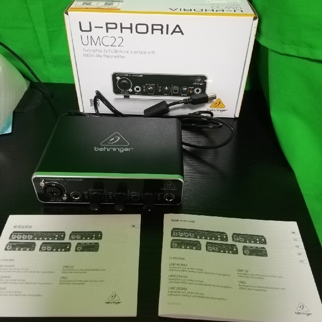 behringer UMC22 U-PHORIA オーディオインターフェース