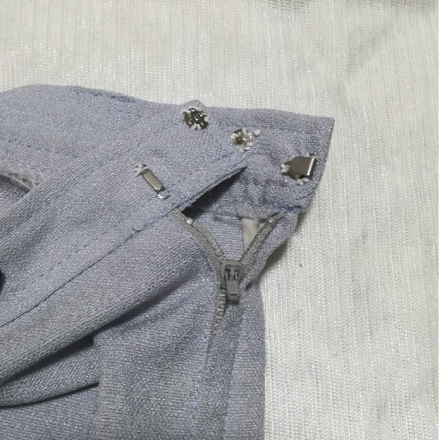 スカート ひざ丈 ロング 水色 ブルー タイト 韓国 ZARA GRL chuu レディースのスカート(ひざ丈スカート)の商品写真