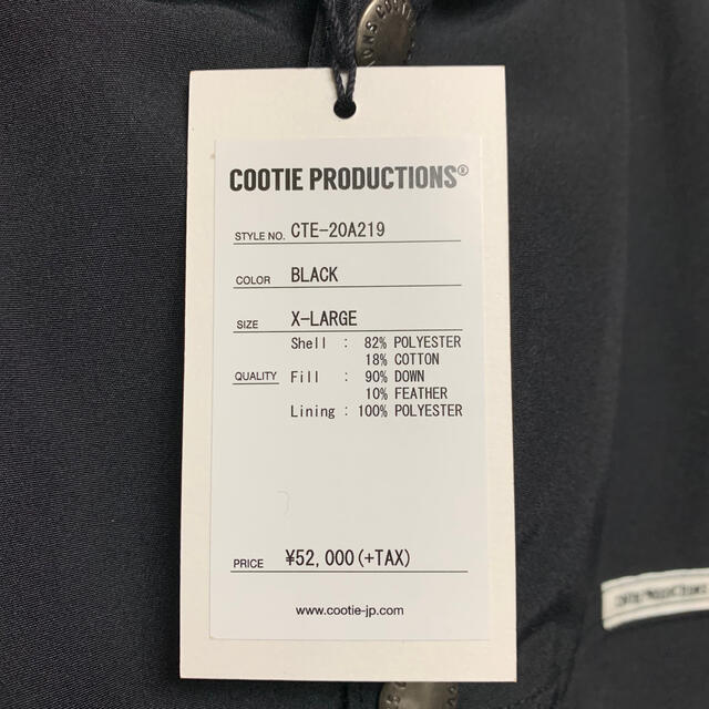 COOTIE(クーティー)のCOOTIE XL メンズのジャケット/アウター(ダウンジャケット)の商品写真