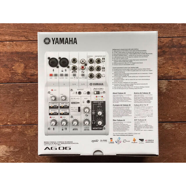 ヤマハ(ヤマハ)のYAMAHA AG06 ウェブキャスティングミキサー 未使用新品 楽器のDTM/DAW(オーディオインターフェイス)の商品写真