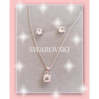 スワロフスキー(SWAROVSKI)のスワロフスキー　ネックレス&ピアス　新品(ネックレス)