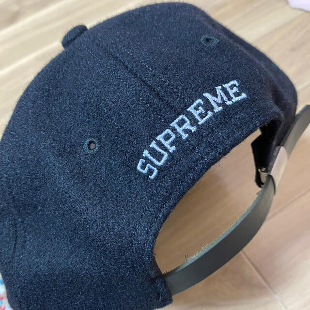 Supreme(シュプリーム)のslogo cap wool black メンズの帽子(キャップ)の商品写真