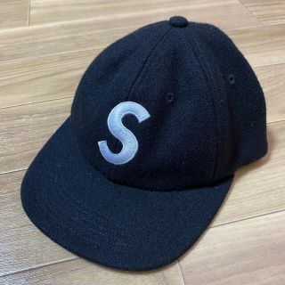 シュプリーム(Supreme)のslogo cap wool black(キャップ)