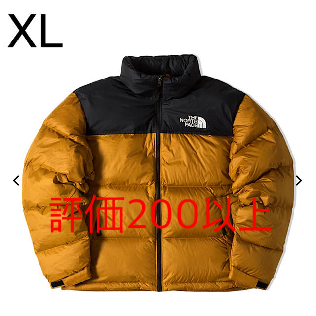 US規格 1996 レトロ ヌプシ ジャケット 復刻 ダウン ベージュ 茶 XL-