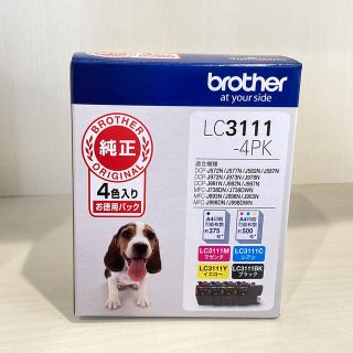 ブラザー(brother)の【新品】ブラザー 純正インク brother LC3111-4PK(PC周辺機器)