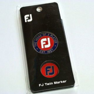 フットジョイ(FootJoy)の【未開封】フットジョイ FJ ツインマーカー FJBM1823 ネイビーレッド(その他)