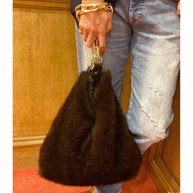 L'Appartement DEUXIEME CLASSE - MUSE de ドゥーズィエムクラス A POINT FAKE FUR BAG