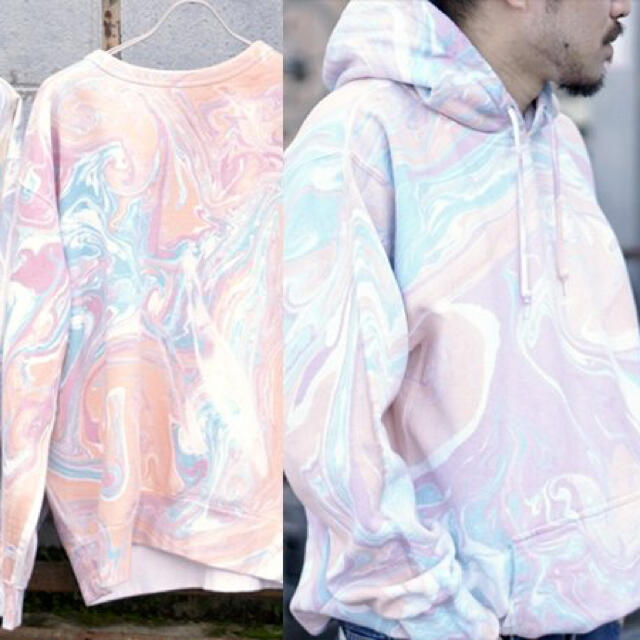 trisect2 marble dye hoodie