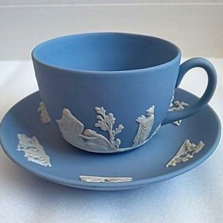 ウェッジウッド(WEDGWOOD)の【お値下げ】WEDGWOOD ジャスパー カップ&ソーサー(食器)