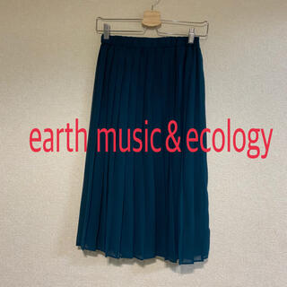 アースミュージックアンドエコロジー(earth music & ecology)の美品✰earth music＆ecology✰アース✰プリーツスカート✰(ひざ丈スカート)