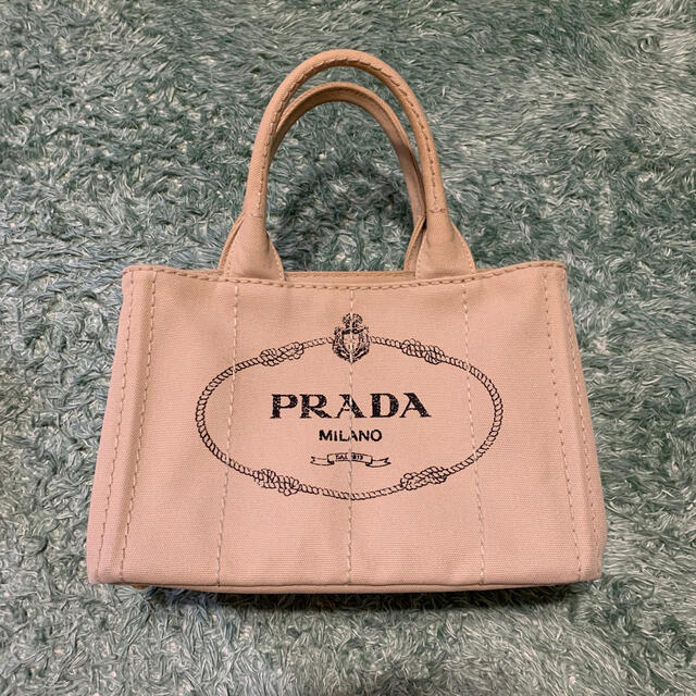 PRADA(プラダ)のPRADA  プラダ ♡ カナパ・CORDA・ベージュ・Ｓ レディースのバッグ(トートバッグ)の商品写真