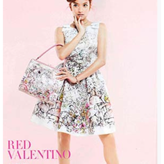 RED VALENTINO(レッドヴァレンティノ)のレッドヴァレンティノ ワンピース  red valentino  40 レディースのワンピース(ひざ丈ワンピース)の商品写真