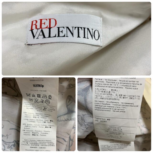 RED VALENTINO(レッドヴァレンティノ)のレッドヴァレンティノ ワンピース  red valentino  40 レディースのワンピース(ひざ丈ワンピース)の商品写真