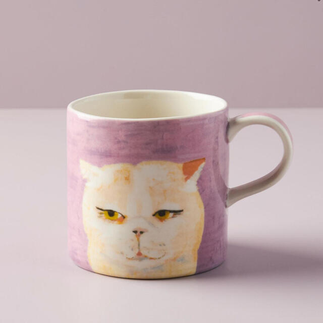 アンソロポロジー猫のマグカップ