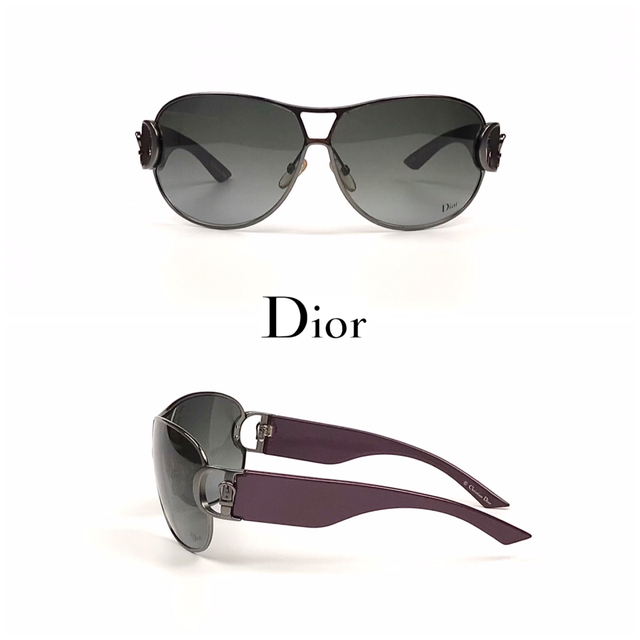 Christian Dior(クリスチャンディオール)のChristian Dior☆DIOR BUCKLE 2 ほぼ未使用ややキズあり レディースのファッション小物(サングラス/メガネ)の商品写真