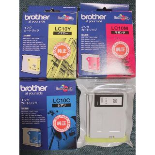 ブラザー(brother)のBrother インクカートリッジ  4色セット  LC10(オフィス用品一般)