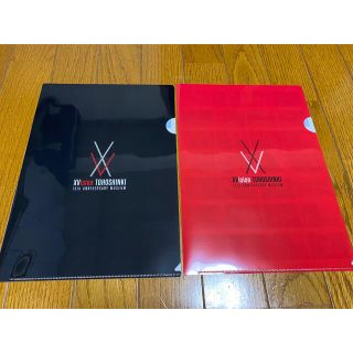 東方神起 XVision クリアファイル 赤黒セット(アイドルグッズ)