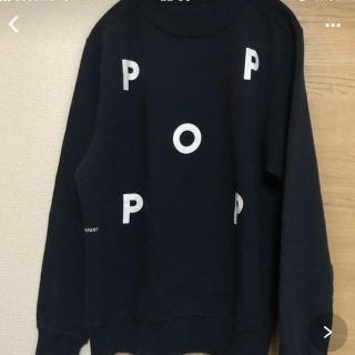 アダムエロぺ(Adam et Rope')のpop trading company スウェット NAVY 新品タグ付き(スウェット)