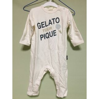 ジェラートピケ(gelato pique)の新品未使用！ジェラピケbaby ロンパース　80~90 裏起毛(ロンパース)