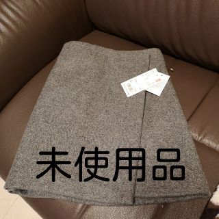 ユニクロ(UNIQLO)のユニクロ　ウールブレンドラップスカートL(ミニスカート)