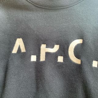 A.P.C. アーペーセー 刺繍ロゴ  トレーナー  スウェット　裏起毛