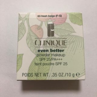 クリニーク(CLINIQUE)のCLINIQUE イーブンベター　パウダーメイクアップ　63(ファンデーション)