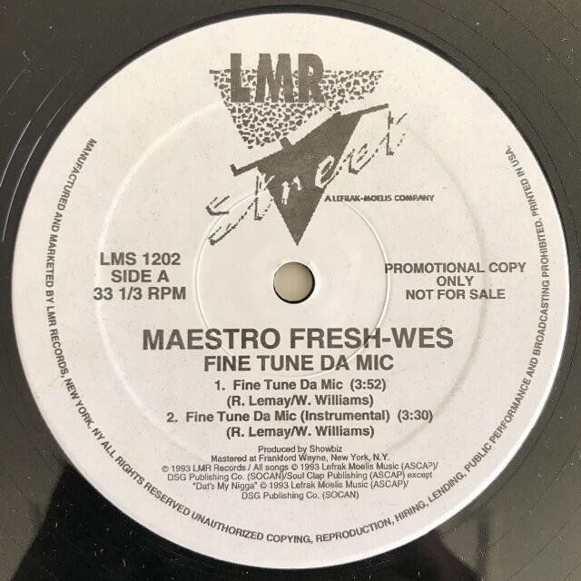 ヒップホップ+ラップ Maestro Fresh-Wes - Fine Tune Da Mic