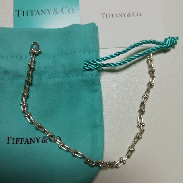 Tiffany & Co.(ティファニー)のtiffany ハードウェア　マイクロリンクブレスレットm シルバー925 レディースのアクセサリー(ブレスレット/バングル)の商品写真