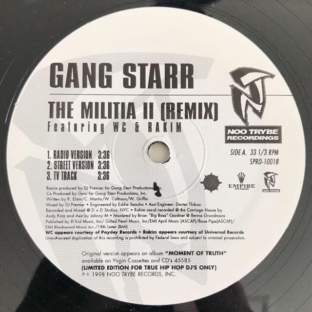 オールドスクールヒップホップGang Starr - The Militia II (Remix)